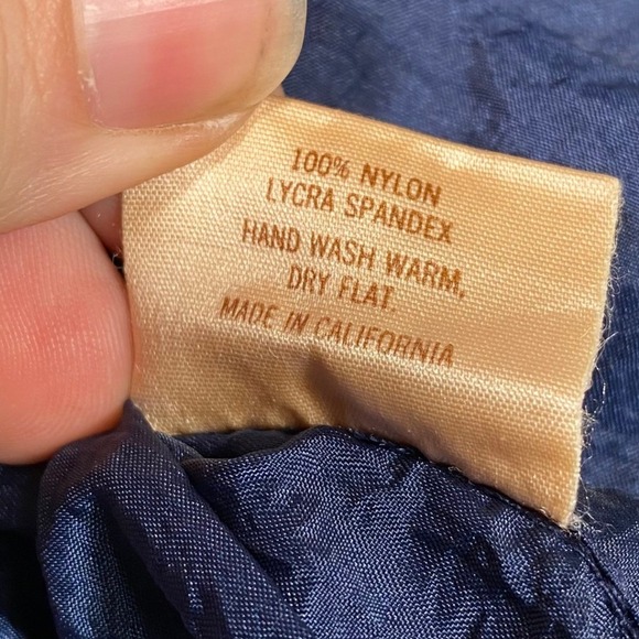 Fresh Peaches Vintage 90s Windbreaker Jacket Navy Teal Paisley Mens Large USA - Picture 6 of 9